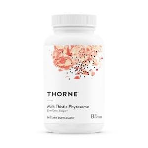 THORNE - Milk Thistle Phytosome (Formerly Siliphos) - Botanical Extract Complex for Antioxidant and Liver Support* - Third-Party Certified - Gluten, Dairy & Soy-Free - 90 Capsules