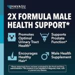 Saw Palmetto with Stinging Nettle Capsules - 2X Prostate Support Supplement for Men’s Health - 120 Count - DHT Blocker for Urinary Tract Function and Hair - Vegan, Non-GMO - 2 Month Supply