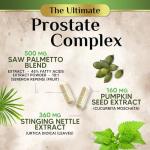 Saw Palmetto Prostate Health Supplements for Men 1000mg - 3X Strength with Pumpkin Seed, DHT Blocker Urinary Health and Prostate Support for Mens Health, Vegan, Non-GMO, Bottled in USA - 120 Capsules