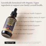 OASIS FORCE Organic Milk Thistle Extract Liquid for Liver Cleanse Detox & Repair, Silymarin Milk Thistle Drops Supplement with Dandelion & Artichoke for Liver Support, Vegan, Alcohol-Free, 2 FL OZ