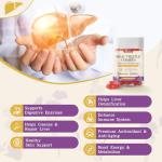 Milk Thistle Gummies with 2000MG Extract, Liver Health Support Gummies, Silymarin Milk Thistle Supplement with Artichoke, Dandelion, Turmeric Curcumin, No Sugar, for Adults, Vegan, 90 Count