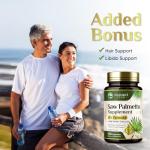 Saw Palmetto Prostate Health Supplements for Men 1000mg - 3X Strength with Pumpkin Seed, DHT Blocker Urinary Health and Prostate Support for Mens Health, Vegan, Non-GMO, Bottled in USA - 120 Capsules