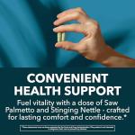 Saw Palmetto with Stinging Nettle Capsules - 2X Prostate Support Supplement for Men’s Health - 120 Count - DHT Blocker for Urinary Tract Function and Hair - Vegan, Non-GMO - 2 Month Supply