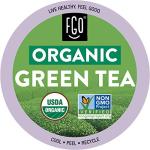FGO Organic Green Tea K-Cup Pods for Keurig, 24 Count (Pack of 1), Premium Green Tea is USDA Organic, Non-GMO, & Recyclable with Naturally Occurring Caffeine