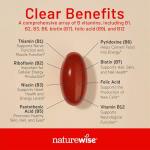 NatureWise Vitamin B Complex for Women and Men - with Folic Acid Biotin B1 B2 B3 B6 B12 - Support Cellular Energy & Mental Clarity - Gluten & Dairy Free, Non-GMO - 360 Softgels[1-Year Supply]