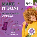 Wild & Organic Milk Thistle Gummies 1500mg - Herbal Supplement for Liver Cleanse Detox - Silymarin Milk Thistle Liver Detox Gummies - 60 Vegan, Non-GMO Chews