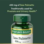 Nature's Bounty Saw Palmetto 450 mg 100 Capsules