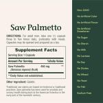 Nature's Bounty Saw Palmetto 450 mg 100 Capsules