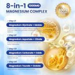 1000mg Magnesium Complex 8-in-1 Capsules