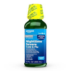 Amazon Basic Care Nighttime Cold & Flu Syrup
