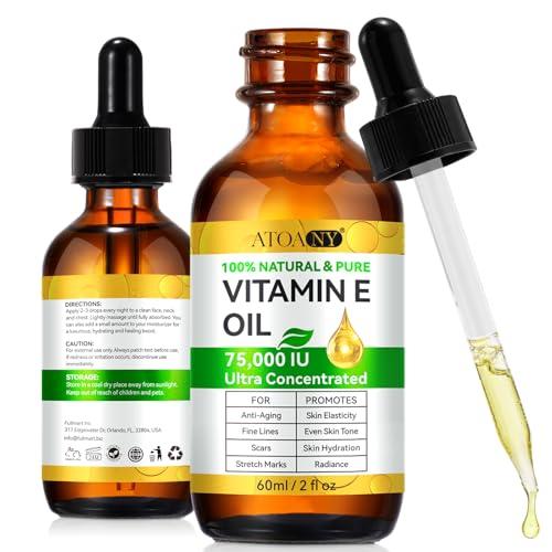Flasture Pure Vitamin E Oil 75,000 IU 2 Fl Oz