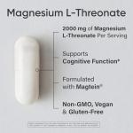 Magnesium L-Threonate Capsules for Brain Health 90ct