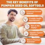 Pumpkin Seed Oil & Saw Palmetto Softgels, 3200mg