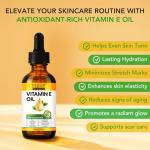 ELBBUB Premium Vitamin E Oil - Ultra Concentrated - Moisturizes, Improves Appearance of Scars & Stretch Marks, Skin Hydration - for Face, Body, Hair, and Nails