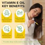 ELBBUB Premium Vitamin E Oil - Ultra Concentrated - Moisturizes, Improves Appearance of Scars & Stretch Marks, Skin Hydration - for Face, Body, Hair, and Nails