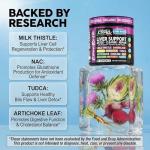 Clean Nutraceuticals Liver Cleanse Detox & Repair | Milk Thistle Supplement + NAC, TUDCA, Dandelion Root, Artichoke, Choline, Ginger, Beet Root, Burdock, Taurine, Liver Support 90 Capsules