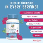 MaryRuth Organics Calm Magnesium Citrate Gummies | 2 Month Supply | Sugar Free | Magnesium Supplement for Adults | Stress Relief | Bone Health | Vegan | 60 Count