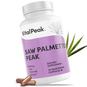 Vital Peak® Saw Palmetto Peak 320 mg - Herbal Supplement for Hair Growth and Urinary Health - Vegan, Gluten Free, Dairy Free, Non-GMO - 30 Capsules