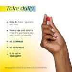 MegaFood Magnesium Citrate Gummies, High Absorption Magnesium Supplement for Adults, Teens & Kids, Supports Nerve Health, Normal Sleep Cycle & Occasional Muscle Cramps, 60 Vegan Gummies, 60 Servings