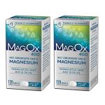 Mag-Ox 400 Magnesium Supplement, Pharmaceutical Grade Magnesium Oxide with 482 mg Per Dose, 120 Tablets, Pack of 2