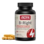 Jarrow Formulas B-Right Vitamin B Complex Formula - 100 Veggie Caps - Cellular Energy & Metabolism Support - Supports Brain, Cellular & Cardiovascular Health - 100 Servings