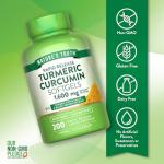 Nature's Truth Turmeric Curcumin Complex Supplement | with Black Pepper Extract, Ginger & Astragalus | 200 Rapid Release Softgels | Non-GMO and Gluten Free
