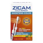 Zicam Cold Remedy Cold Shortening Medicated Nasal Swabs Zinc-Free 40ct
