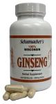 American Ginseng Capsules, 100% Pure Wisconsin Ginseng, 500mg, 100 Capsules - BEST Ginseng Supplement, Pure Potent Wisconsin Ginseng Roots by Schumacher Ginseng by Schumacher Ginseng