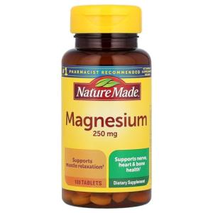 Nature Made Magnesium 250mg, 100 Tablets