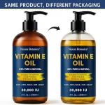 Pure Vitamin E Oil 30,000 IU, 8 fl oz - Cold-Pressed, Hexane Free, Natural Moisturizer for Skin & Face - Supports Scar & Stretch Mark Care by Nexon Botanics