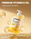 Yoken Vitamin E Oil 16 Fl Oz Vitamina E Oil for Skin Bulk Vitamine oils for Face,Cold Pressed Hexane Free Formula Liquid Perfect Care Bath and Body oils