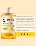 Yoken Vitamin E Oil 16 Fl Oz Vitamina E Oil for Skin Bulk Vitamine oils for Face,Cold Pressed Hexane Free Formula Liquid Perfect Care Bath and Body oils