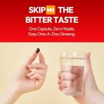 Korean Red Ginseng Extract Capsule Plus - All-in-One Vegan Supplements - Energy Boost & Immune Support, Caffeine Free & Non-GMO (600mg, 30 Capsules)