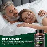 HojaSana Saw Palmetto for Men Prostate Health Supplement, Pharmaceutical Grade - DHT Blocker - Graminex | Pumpkin Seed Oil | Nettle Supports Urinary Function & Hair Loss Prevention, 60 softgels