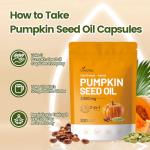 VivoNu Pumpkin Seed Oil with Saw Palmetto Capsules | Cold Pressed, Pure Virgin Oil, Essential Fatty Acids & Phytosterols | 300 SoftgelsSupports Hair, Urinary, Bladder & Prostate Health | Non-GMO