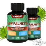 EAZGOO Saw Palmetto Supplement, Saw Palmetto Extract 750mg, with Lycopene, Pumpkin Seed Powder, for Men and Women,Non-GMOs & Gluten, Vegan, 90 Count Capsules（Pack of 2）