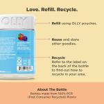 OLLY Kids Multivitamin & Probiotic Gummy, Digestive Support, Vitamins A, D, C, E, B, Zinc, Chewable Supplement, Berry Flavored, 50 Day Supply - 100 Count