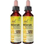 Bach RESCUE Remedy Dropper 20mL - Pack of 2 - Natural Stress Relief, Homeopathic Flower Essence, Vegan, Gluten & Sugar-Free, Non-Habit Forming (Non-Alcohol Formula)
