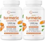 Micro Ingredients Pure Turmeric Curcumin Supplement 1,000mg – 95% Curcuminoids with Black Pepper & Ginger – High Absorption for Joint & Antioxidant Support* – Filler Free, 240 Veggie Capsules