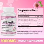 Arymar Echinacea Complex with Vitamin C & Zinc: 3-in-1 Seasonal Formula, Natural Antioxidant Rich Herbal Capsules, 60 Count