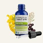 Forces of Nature Cold & Cough Relief, Organic Homeopathic Medicine for Cough, Congestion, Body Aches, Headache, Chills & Fatigue, Maximum Strength, Non-Drowsy Formula, 1 Fl Oz