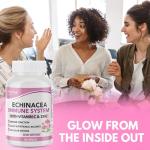 Arymar Echinacea Complex with Vitamin C & Zinc: 3-in-1 Seasonal Formula, Natural Antioxidant Rich Herbal Capsules, 60 Count