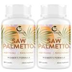 Gesundgeist Saw Palmetto for Women Hair Loss - DHT Blocker with 5-in-1 Blend for Hair Growth, Skin & Nails, Urinary Wellness - Extra Strength Saw Palmetto Supplement - 180 Capsules