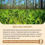 Gesundgeist Saw Palmetto for Women Hair Loss - DHT Blocker with 5-in-1 Blend for Hair Growth, Skin & Nails, Urinary Wellness - Extra Strength Saw Palmetto Supplement - 180 Capsules