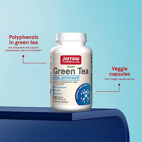 Jarrow Formulas, Green Tea, 500 mg, 100 Veggie Caps