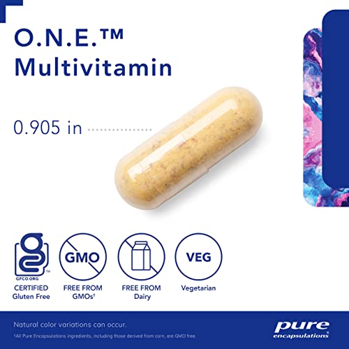 Pure Encapsulations O.N.E. Multivitamin - Vision, Cognitive, Cellular Health - 120 Caps