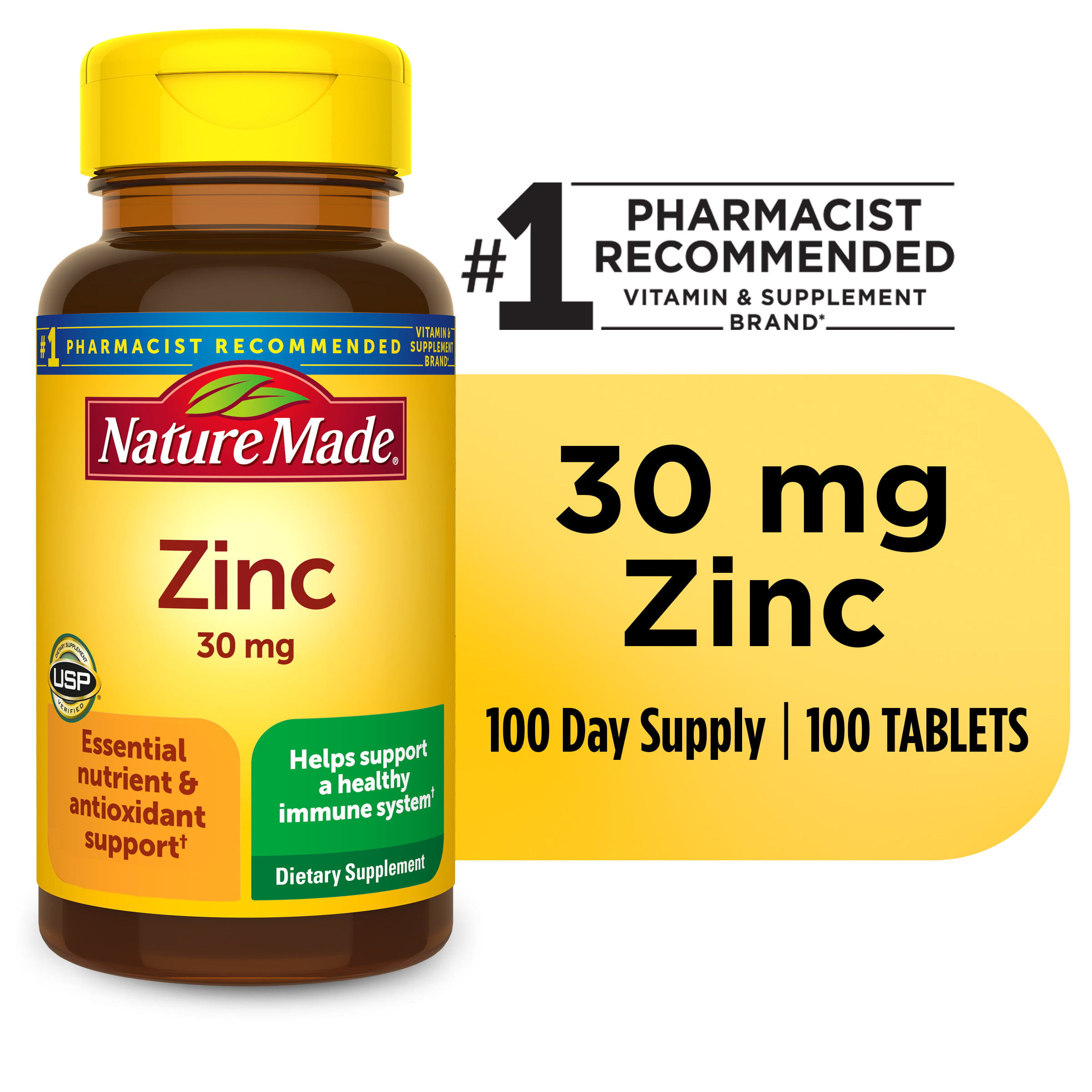 Nature Made Zinc 30 mg, Immune Health