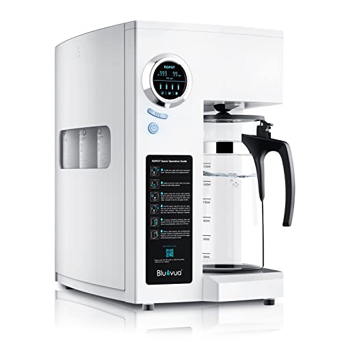 Bluevua RO100ROPOT Countertop Water Filter, 4 Stage Purification