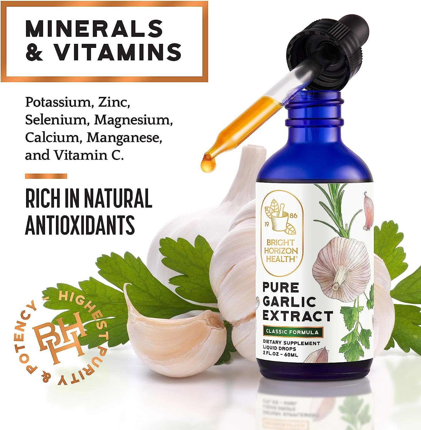 Garlic Allicin Extract - Immune Support, Liquid Form