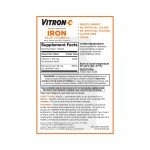 High-Potency Vitron-C Iron Supplement, 60 Count